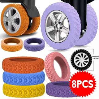 ยางหุ้มล้อกระเป๋าเดินทาง 8 ชิ้น ซิลิโคนเกรดพรีเมียม ลดเสียงด…