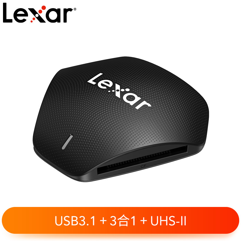 Lexar Lexar Lexar USB3.1 เครื่องอ่านการ์ด SD Card/TF Card/CF Card ความเร็วสูงมัลติฟังก์ชั่น 3 ใน 1 เ