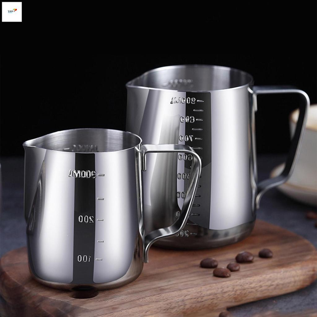 สแตนเลสนม Frothing Pitcher Latte Art เหยือกนม Frothing Pitcher ของขวัญพิธีขึ้นบ้านใหม่สําหรับเพื่อน
