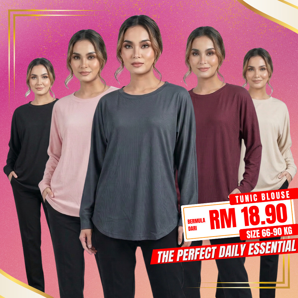 CY 125 เสื้อผู้หญิง Plus ขนาด Muslimah Ironless เสื้อเชิ้ตแขนยาวผู้หญิงเสื้อแขนยาวยาว