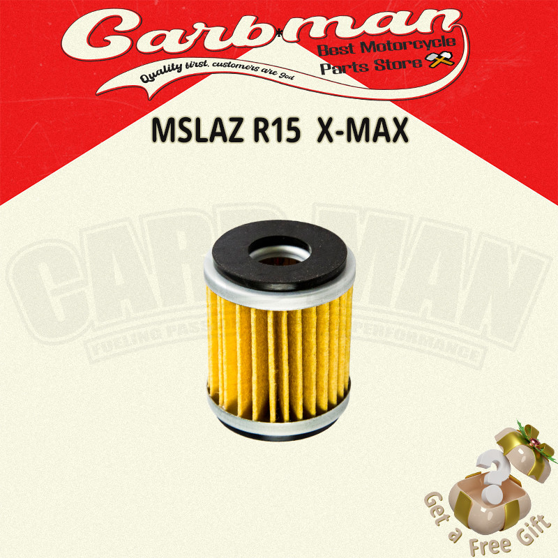【ราคาส่ง】🔥ไส้กรองน้ำมันเครื่อง รุ่น Yamaha(0164)Mslaz/X-MAX/R15/All New R15/X-1R/Spark115i/Jupiter/E
