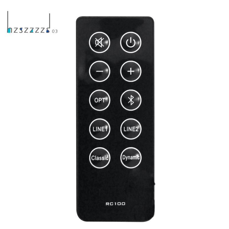 เปลี่ยน RC10D RC100 รีโมทคอนโทรลสําหรับ R2000DB Soundbar ขับเคลื่อนลําโพงบลูทูธชั้นวางหนังสือพลาสติก
