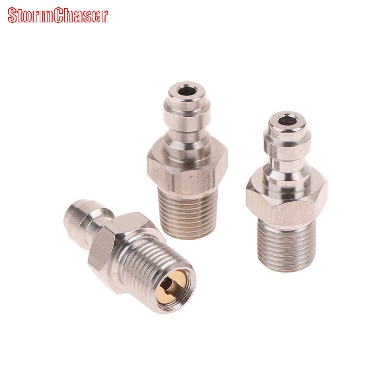 [Storm-t] ขั้วต่อชาย 8MM ชายเกลียว Qui Connect Valve PCP บรรจุพร้อมวาล์ว M10x1 1/8NPT 1/8BSPP สําหรั