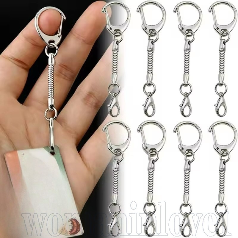 Snap Hooks Key Chain - จี้ DIY คู่ยืดหยุ่น - เข็มกลัดกุ้งก้ามกรามโลหะ - แฟชั่น Handmake พวงกุญแจ - Charm Jewely DIY อุปกรณ์เสริม