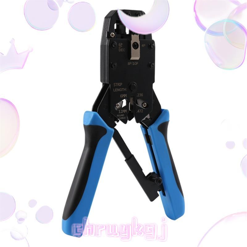 RJ45 เครือข่าย Crimper 10P 8P 6P 4P Crimping เครื่องมือ Stripper สําหรับ RJ45 RJ11 RJ12 RJ50 Connect