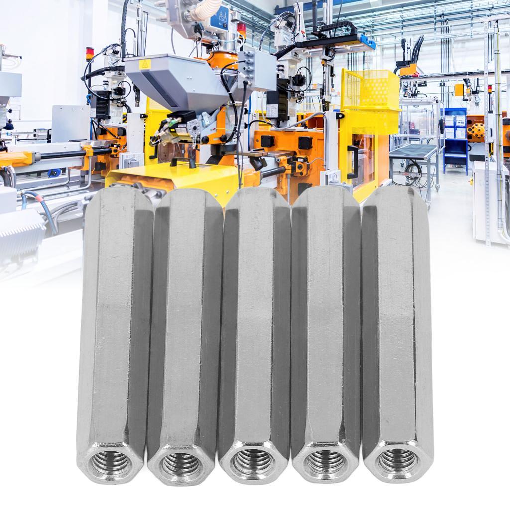 Hex Coupling Nut Pcs ความยาวการเชื่อมต่อถั่ว 75 มม.M8X1.25 โดม 13 L75 มม.บาร์เรล