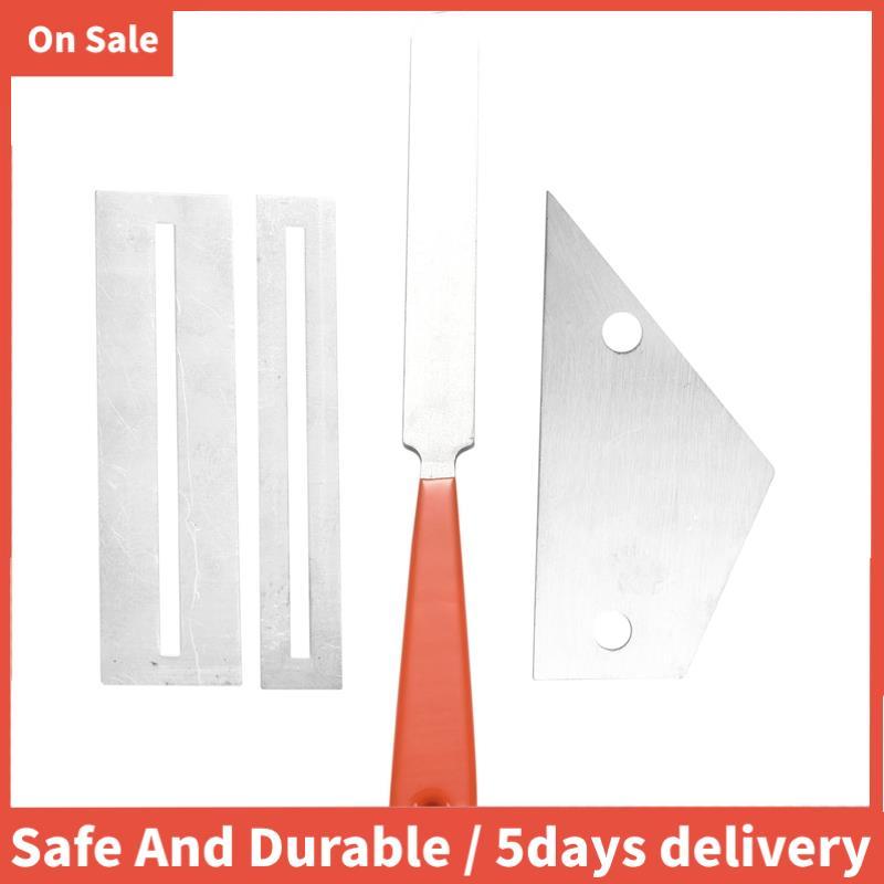 สแตนเลสกีตาร์ Fret File + Fret Rocker Level + Fingerboard Protector กีตาร์ Luthier เครื่องมือ