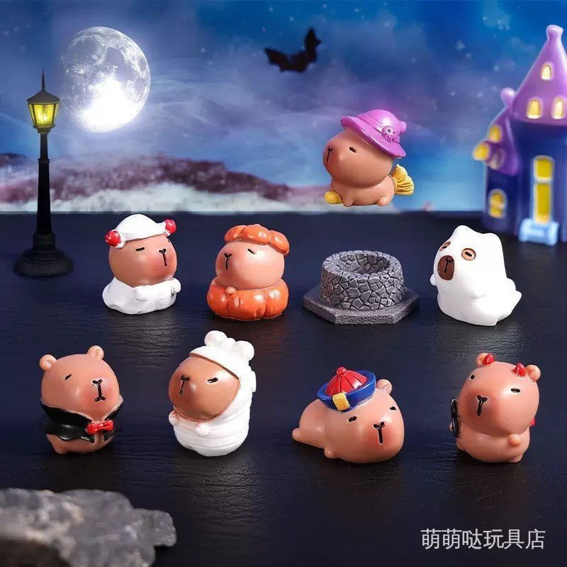 Kapibala Kapibala Merchandise จี้ฮาโลวีน Kapibala ตุ๊กตาเครื่องประดับ Capybara Creative พวงกุญแจจี้อ
