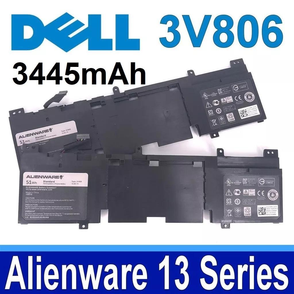 แบตเตอรี่ใหม่ 3V806 51Wh 1 ชิ้น สำหรับ DE.LL Alienware P56G P56G001 P56G002 ECHO M13 13 R1 13 R2 QHD