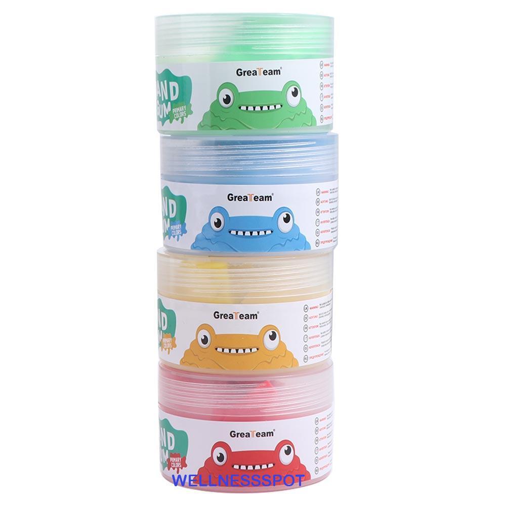 WELLNESSSPOT Finger Training Putty, 4 ชิ้น/เซ็ตนุ่มยืดมือ Putty Squiz ของเล่น,ของเล่นเพื่อการศึกษา N