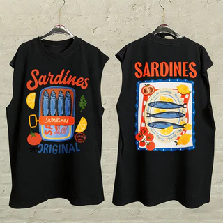 Sea.Tee แขนกุด Oversize ผ้าคอตตอน 100% "SANDINES" เสื้อกีฬา แฟชั่น สบายนุ่ม ไซส์ S-3XL