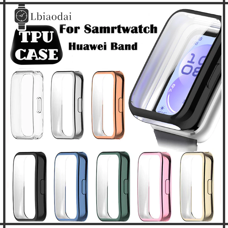 กรณีป้องกัน TPU Huawei Band 11 11 Pro ที่อยู่อาศัยชุบ ทาสีอ่อน กรณีนาฬิกา Huawei Band 10 9 8 ครอบคลุมกันชนอุปกรณ์เสริม