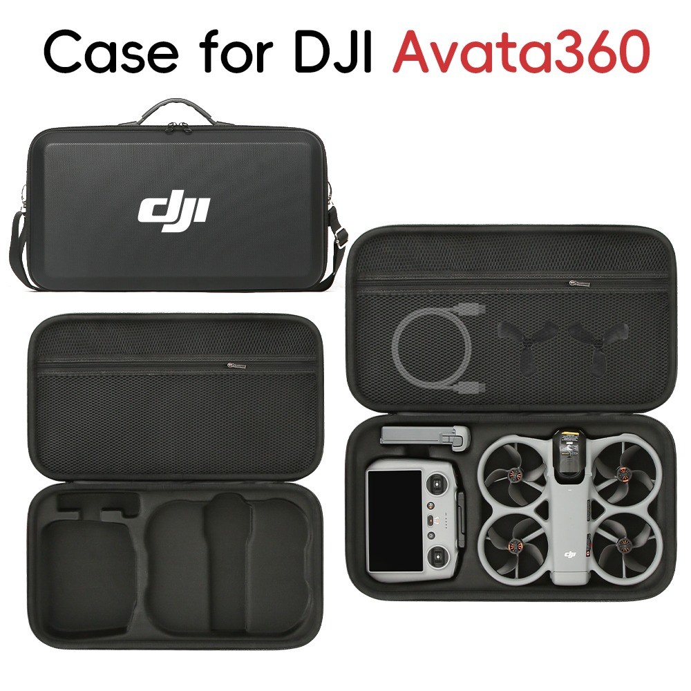 สําหรับ DJI Avata360 ถุงเก็บมือกระเป๋าถือไหล่เดี่ยวกระเป๋าสะพายข้าง RC 2 รีโมทคอนโทรลชุดกล่องเก็บกลางแจ้ง avata360 Panoramic Drone อุปกรณ์เสริม