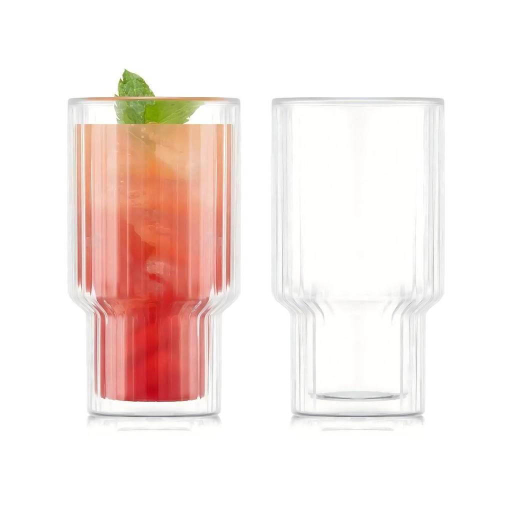 Bodum NAVALIA แก้วเทอร์โมผนังคู่ ถ้วยกาแฟ ถ้วยแก้วใส Microwavable Freezer ปลอดภัย NEK3
