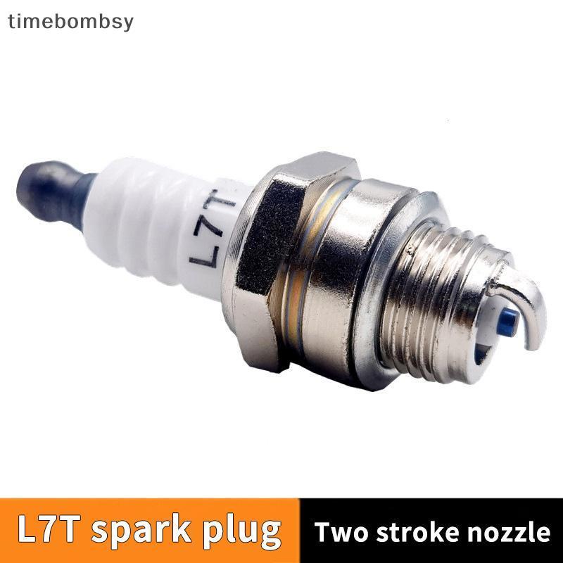 (time) 1 ชิ้น L7T หัวเทียนสําหรับเลื่อยลูกโซ่และเครื่องตัดแปรง Gasolina Chainsaws อะไหล่สวนเครื่องมือ (TH)