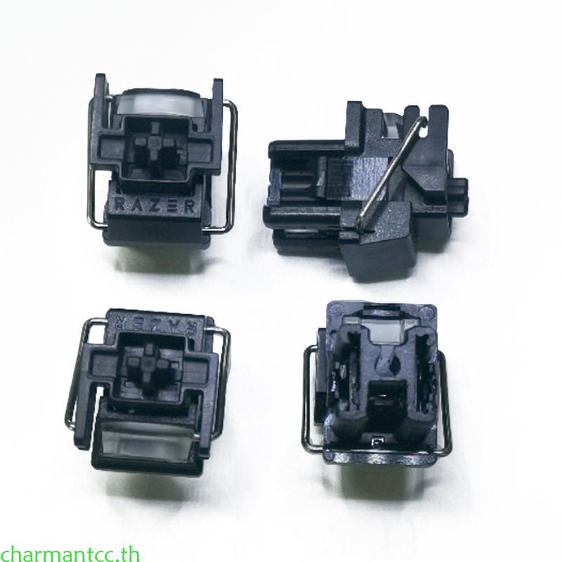 Charmantcc V2 Liner สวิตช์สีดํา Hot-Swappable DIY Clicky Linear Optical Switch สําหรับ Huntsman Elit