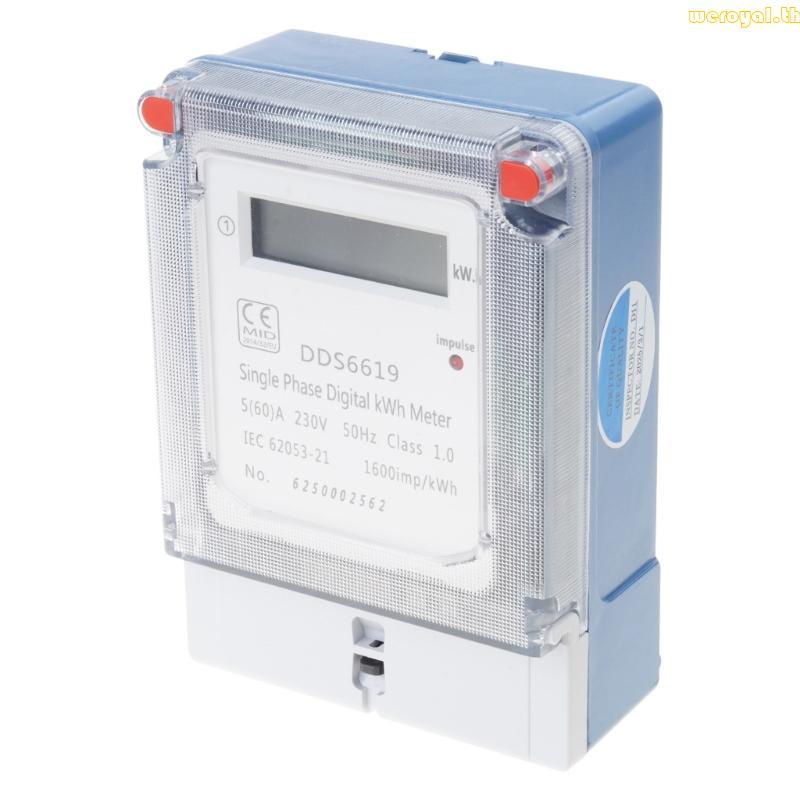 Weroyal Digital kWh Meter LCD มิเตอร์ไฟฟ้าสําหรับการตรวจสอบการใช้งานพลังงานในบ้านแบบเรียลไทม์