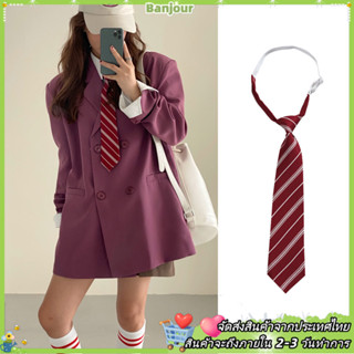 Vintage Striped Knot-free เนคไทปรับชุด Photo Props อุปกรณ์เส…