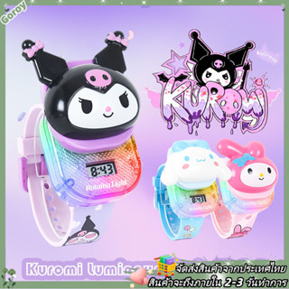 Creative การ์ตูน Luminous Music นาฬิกาที่มีสีสันกระพริบไฟชาย…