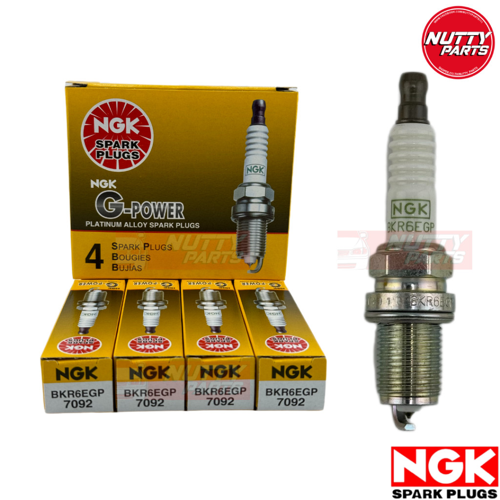 แท้ 100% !! หัวเทียน NGK BKR6EGP (7092) G-POWER PLATINUM