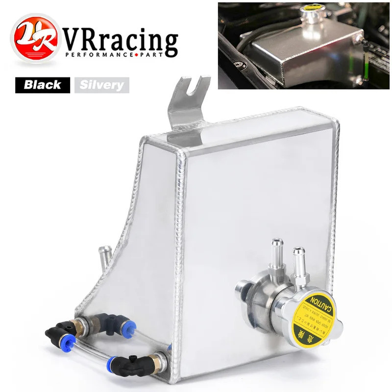 VR - 240SX S13 SR20DET KA24DE KA24E KA24 อลูมิเนียม Coolant Overflow Tank Reservoir Kit สําหรับ Niss