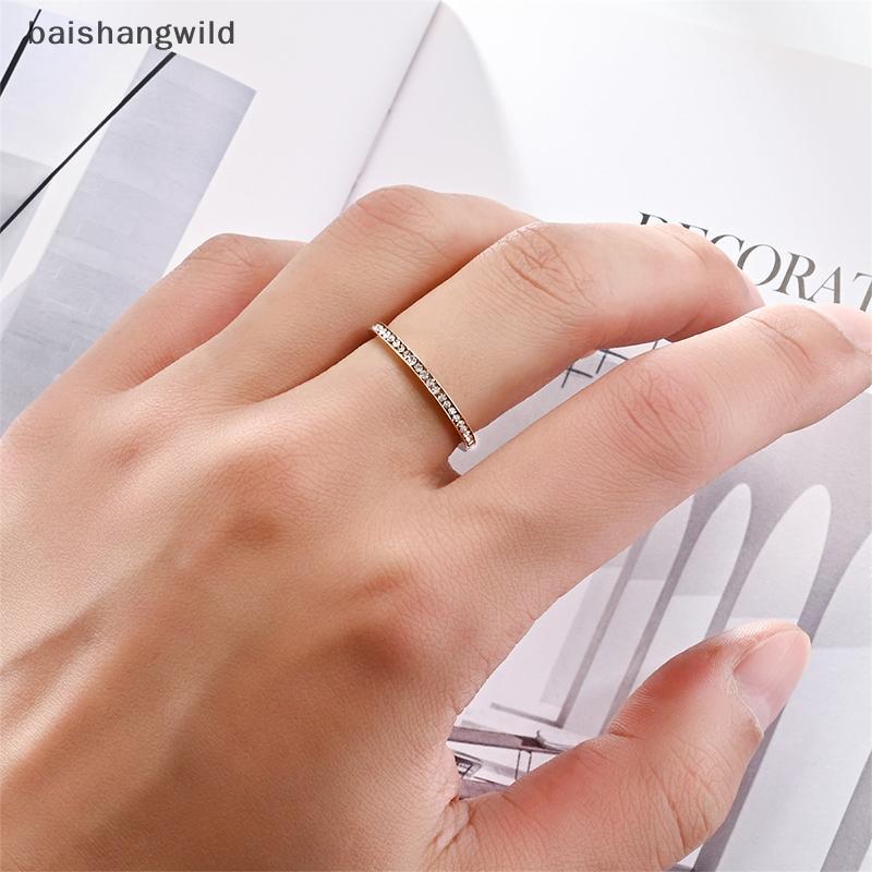 Bwth Inlaid Diamond Stainless Steel Couple Rings Jelly