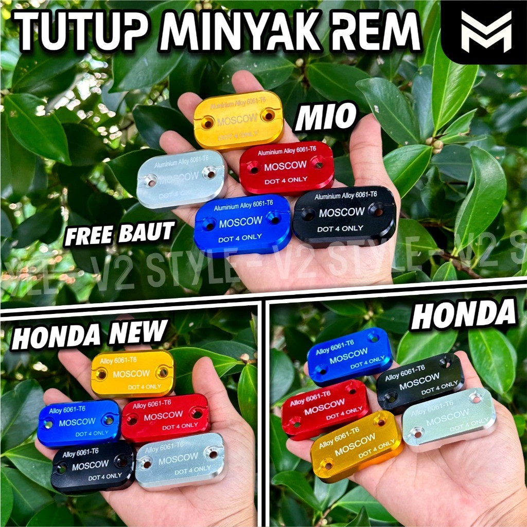 AEROX UPPER BRAKE MASTER COVER BRAKE FLUID COVER น้ํามันฝาครอบเบรค MASTER OIL HOLE COVER FULL CNC THICK อลูมิเนียมฟรี BOLT สําหรับ HONDA YAMAHA Vario 125 OLD 150 รถจักรยานยนต์ Beat Fi BEAT DELUXE MOTORCYCLE NMAX เวก้า เล็กซี่ แขน รุ่น