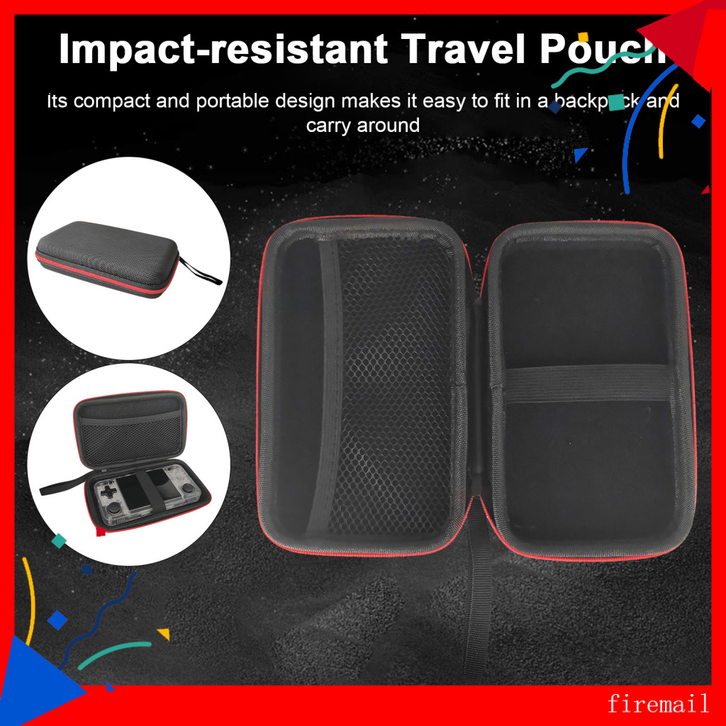 [FM] Hard Shell Gaming Device Pouch Handheld Gaming Machine Case Hard Carrying Case for Anbernic Rg3