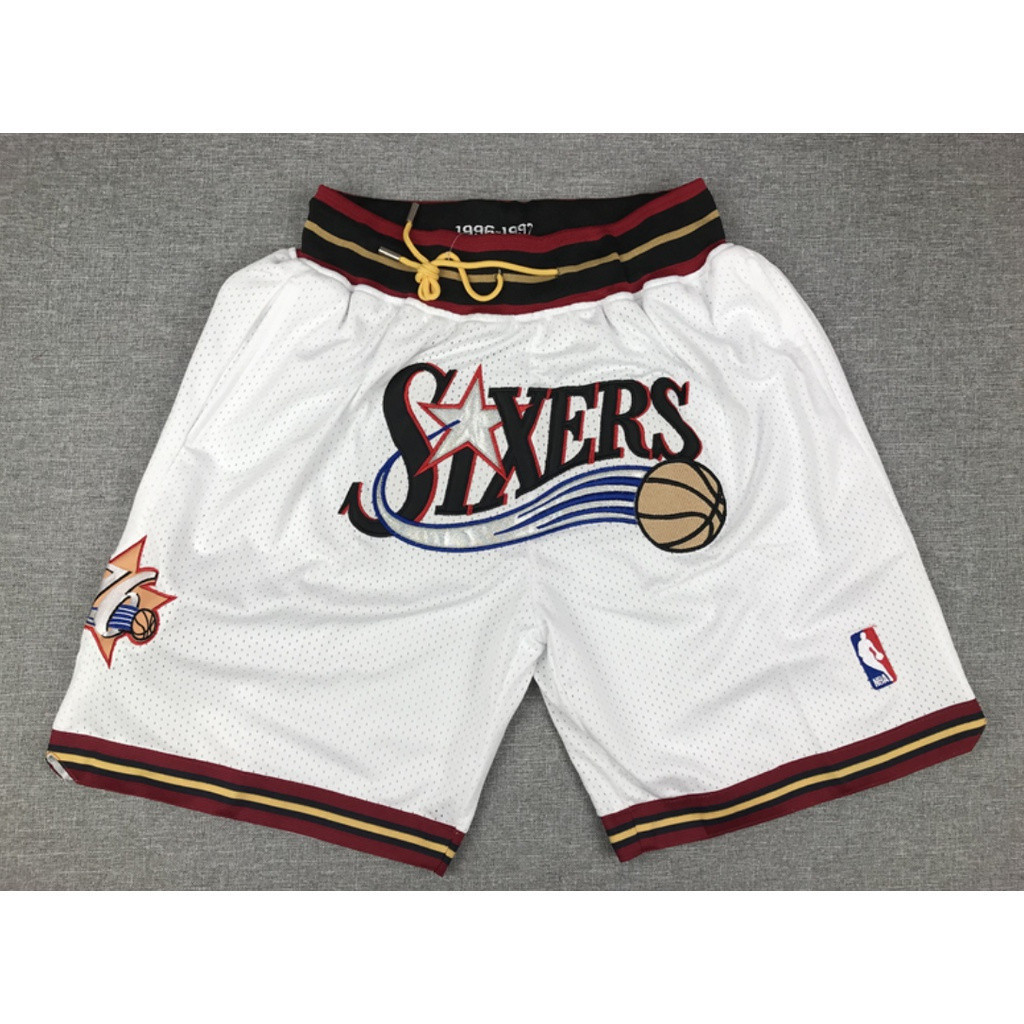 กระเป๋า NBA Philadelphia 76ers สีขาว มีโลโก้ขนาดใหญ่ สำหรับแฟนคลับ