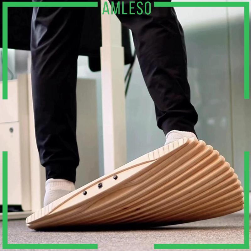 [Amleso] Wobble Balance Board สําหรับโต๊ะยืนอุปกรณ์ไม้ Balance Trainer