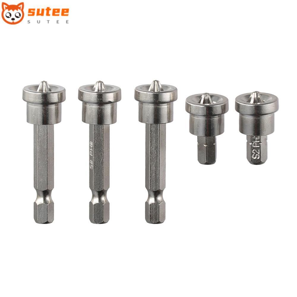 SOTEE Drywall Screw Bit, PH2 50 มม./25 มม. Drywall Dimpler Bit, Sheetrock Screw Steel Locating Bit D
