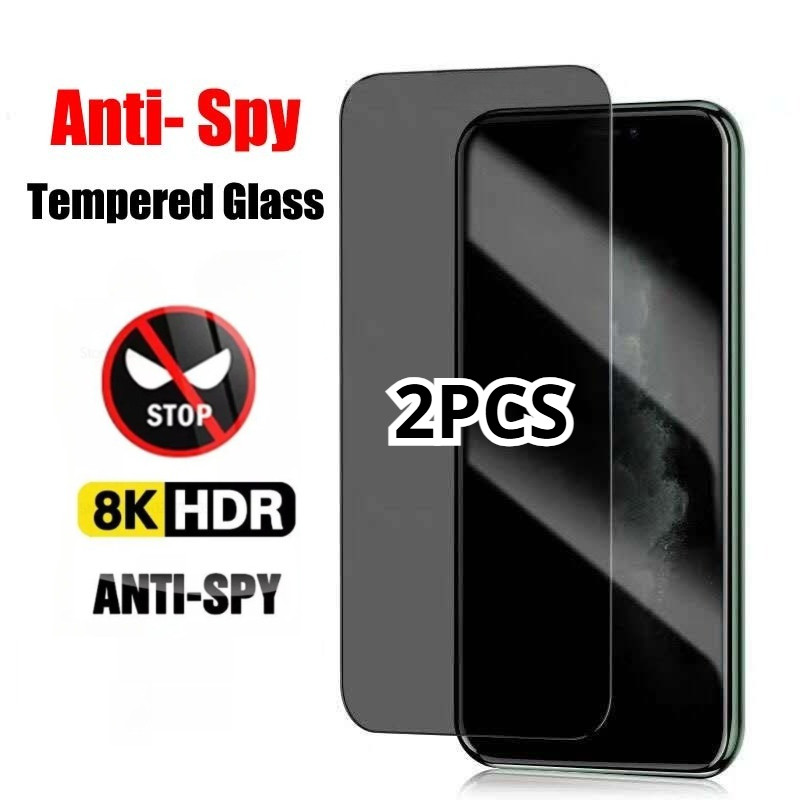 1-2 ชิ้นความเป็นส่วนตัวสีดําขอบกระจกนิรภัยสําหรับVivo Y21t Y21s Y21G Y21e Y21a Y21 อินเดียAnti-Shock