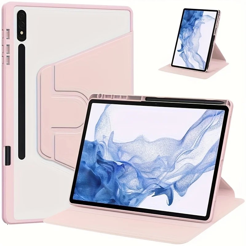 เคสฝาพับfor Samsung GalaxyTab A9 A11+ S9 S10 + S10FE S9FE+องศามีช่องใส่ปากกาS6lite S10liteหมุนได้360