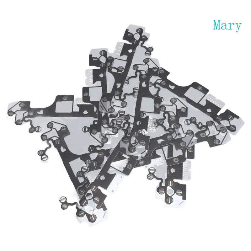 Mary 10PCS เปลี่ยนฟิล์มนําไฟฟ้าเหมาะสําหรับคอนโทรลเลอร์เกมแพดปุ่ม Pad Fix PCB Design Fixes Liquid Da