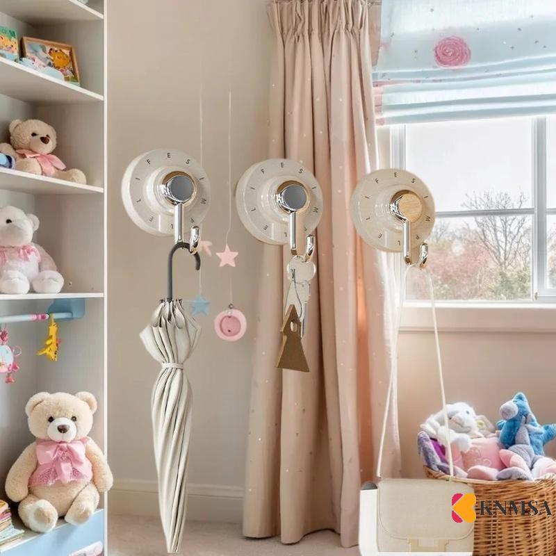 KNMSA] อุปกรณ์ห้องน้ํากันน้ําหล่อดูดตะขอสําหรับห้องน้ําห้องครัวกาวที่แข็งแกร่งผนังOrganizerเดิมSsnคอ