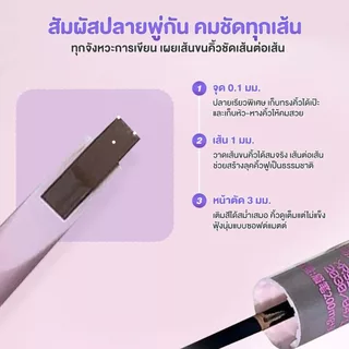 2in1ดินสอเขียนคิ้ว ดินสอเขียนคิ้ว/เจลเขียนคิ้ว เขียนง่าย ติดทนนาน ไม่จับตัวเป็นก้อน ไม่เลอะเทอะ ง่าย สำหรับผู้เริ่มต้น
