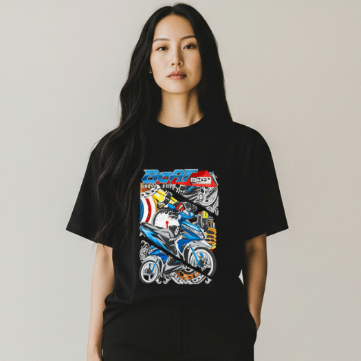 BASICKAOS เสื้อยืดสตรี BEAT ESP / 30S COMBED MATERIAL 200GRAM THICKNESS / เสื้อผ้าทันสมัย / เสื้อผ้า