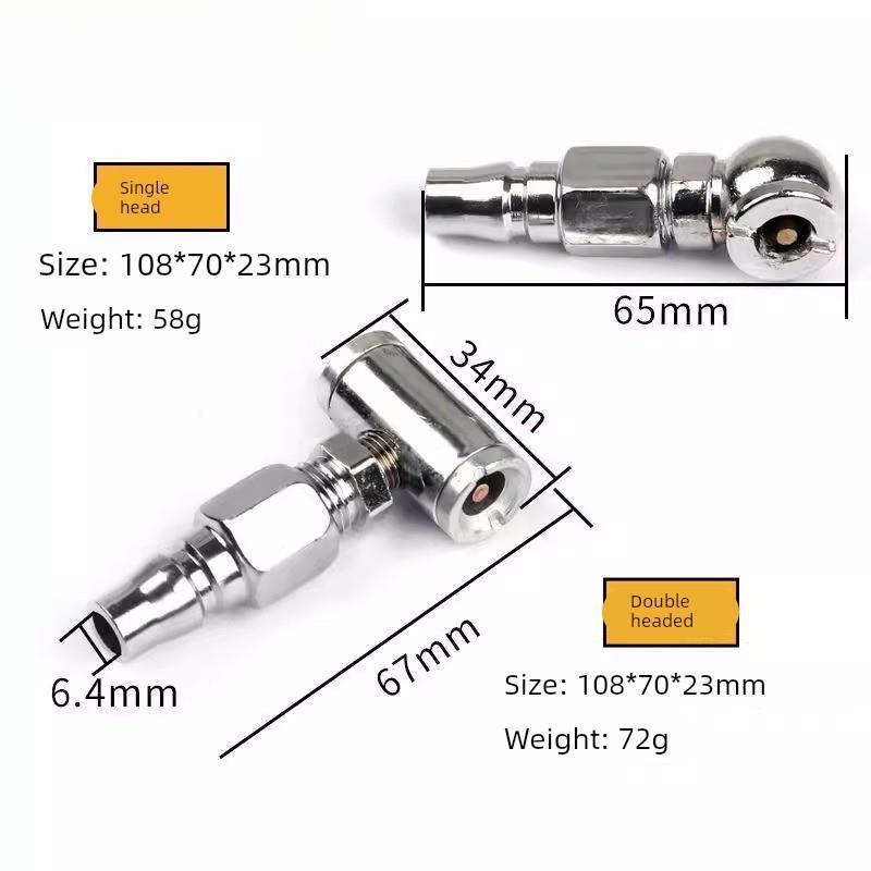 B b.Air Compressor Air หัวฉีด Inflator หัวยางรถปั๊มลม Quick Chuck รถจักรยานยนต์ Inflator Inflator หั