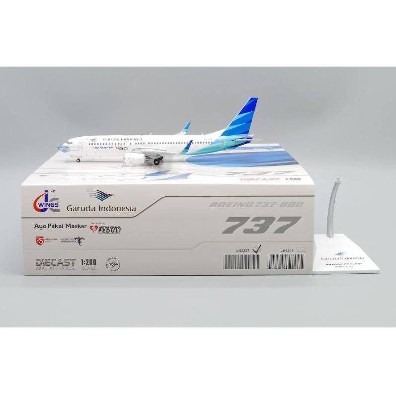 JC Wings LH2257 ครุฑอินโดนีเซีย Airlines B737-800 PK-GFQ 1: 200 หน้ากาก