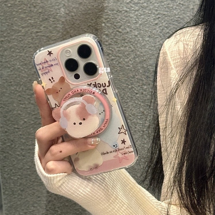 เคส oppo a18 เคสoppo a18 น่ารักชุดหูฟังแม่เหล็กแมวยืนเหมาะสําหรับ ต่อต้าน3/นีโอ15/12/11/10/879564Se/