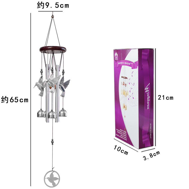 กระดิ่งโมบาย ยันต์ 8 ทิศ กระดิ่งลม หยินหยาง แบบแท่งโลหะ 5 หลอด กระดิ่งมงคล เรียกทรัพย์ เสริมฮวงจุ้ย Wind Chimes - รูปที่ 7
