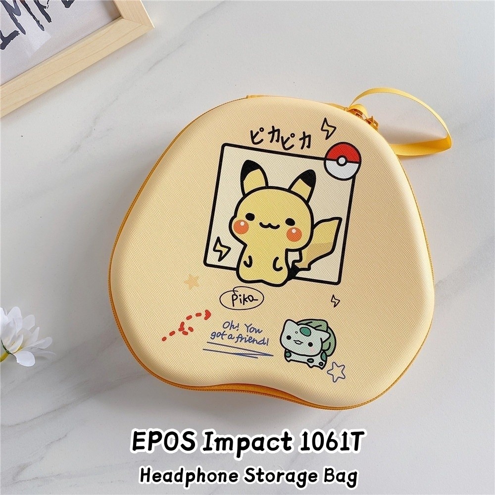 สต็อกพร้อม! สําหรับ EPOS Impact 1061T เคสหูฟังการ์ตูนที่เรียบง่ายชุดหูฟังกระเป๋าเก็บ EVA แผ่นรองหูฟั
