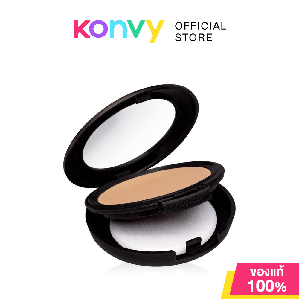 REVLON New Complexion Two Way Foundation With UV Protection 12g #Honey Beige เรฟลอน แป้งผสมรองพื้นสูตรควบคุมความมัน.
