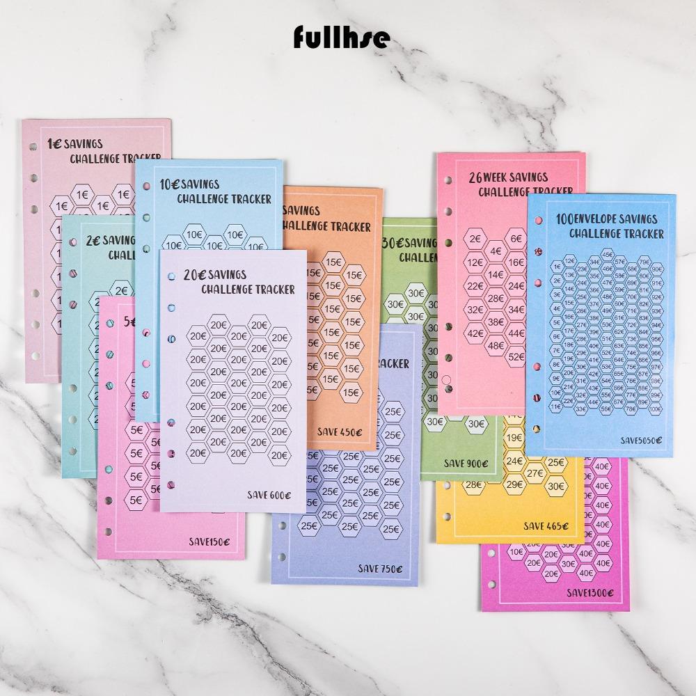 FULLHSE 48PCS ซองเงินสด, Eave Money A6 100 ซองการ์ดประหยัดค่าใช้จ่าย, ใช้งานได้จริง 52 สัปดาห์ประหยั