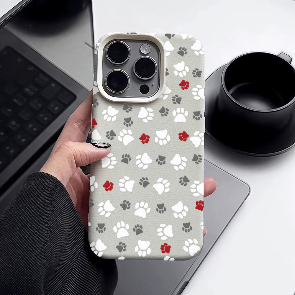 ✨จัดส่งฟรีในพื้นที่✨เคสพิมพ์ลายอุ้งเท้าสุนัขเหมาะกับ iPhone 16 15 13 14 11 7 8plus Pro Promax เคสโทรศัพท์ - รูปที่ 3
