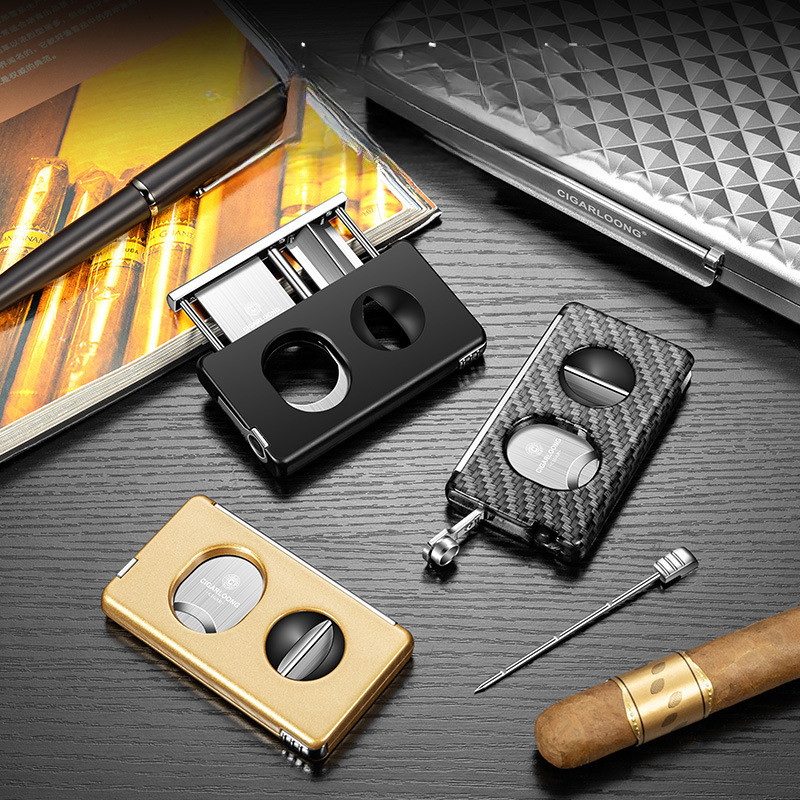 เครื่องมือซิการ์ 5 ใน 1 CIGARLOONG✂️ ใบมีดสแตนเลส-ตัดเรียบ/วี ใช้ได้หลายฟังก์ชัน🎁