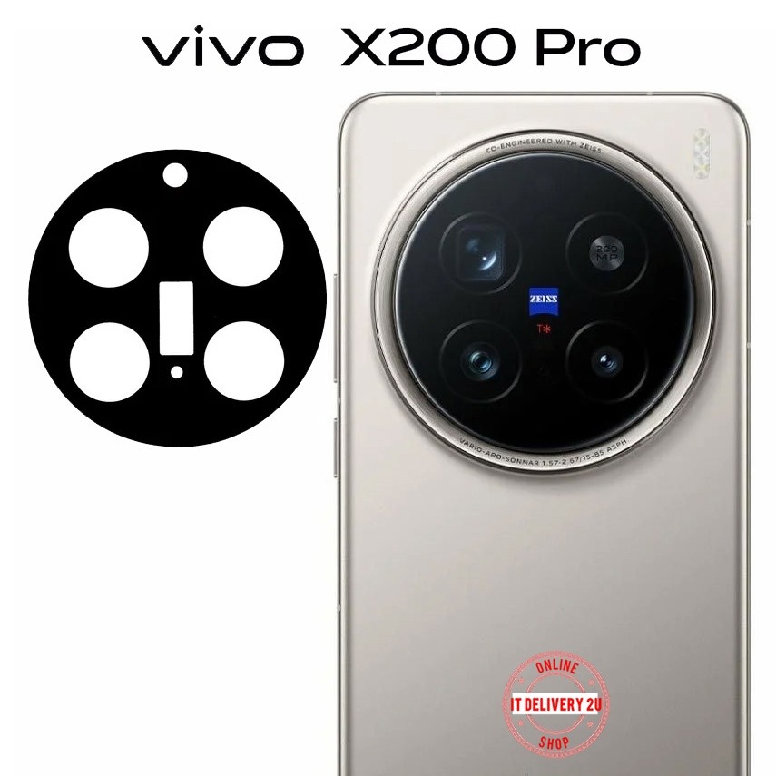 กระจกกันรอยกล้อง Vivo X200 / X200 Pro / X200 Ultra กันรอยเลนส์กล้อง Vivo X200Pro / X200Ultra Camera 