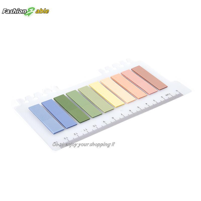แฟชั่น.shop03 200 แผ่น Morandi Stiy Tabs Stiy Notes Tabs Page Markers Pad Stiers Notepad Book Annota