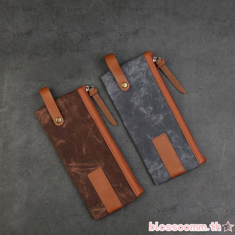 BLOSS Canvas Fabric Stationeries Holders Design สําหรับนักเรียนมัธยมต้น