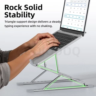 GOOJODOQ Laptop Stand Double-layer Height Increase Adjustable Height and Tilt for Laptops Ranging from 12.6'' to 17.3''